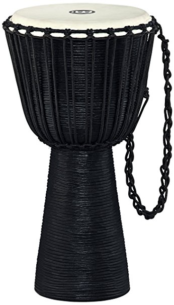 Meinl Percussion HDJ3-XL Black River Series Headliner Rope Tuned Djembe, Extra Large: 13-Inch Diameter