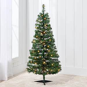 Best Choice Products 4ft Pre-lit Christmas Tree, Artificial Mini Tree Perfect for Kids, Apartments, Bedroom with Twinkling LED Lights - Green Spruce