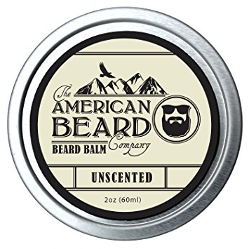 Beard Balm Conditioner For Men from The American Beard Company - Unscented Growth Care and Grooming Wax
