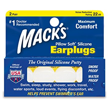 Mack's Pillow Soft Earplugs, 2 Pair Each