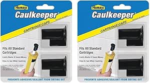 71773000658 Caulkeeper 2 Piece Caulk Caps, Black