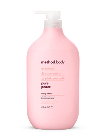 Method Body Wash, Pure Peace, Paraben and Phthalate Free, 28 oz (Pack of 1)