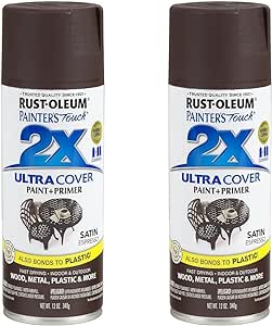 Rust-Oleum 249081 Painter's Touch 2X Ultra Cover Spray Paint, 12 oz, Satin Espresso (Pack of 2)