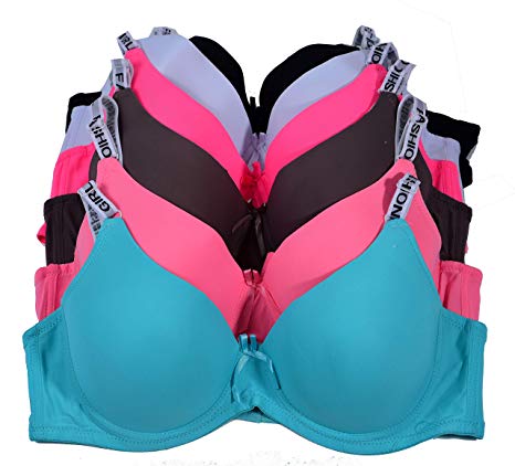 Pink Women Bras 6 Pack of Bra B Cup C Cup D Cup DD Cup