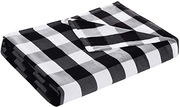 LAGHCAT Buffalo Plaid Blanket, Cooling Blankets for Sleeping, Cooling Summer Blanket for Hot Sleepers, Ultra Cool, Cold, Lightweight, Light, Thin Bamboo Blanket for Summer Night Sweat