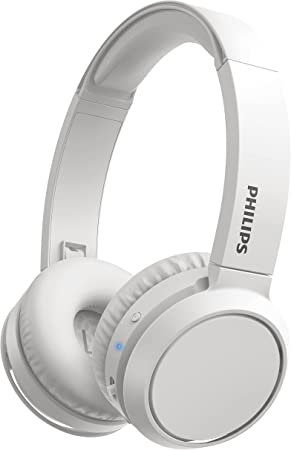 Philips H4205 On-Ear Wireless Headphones with 32mm Drivers & BASS Boost on-Demand, White