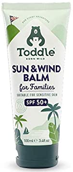 Toddle Sun and Wind Balm — Kids SPF 50  Sunscreen, Vegan Suncream, UVA and UVB Sun Protection, Suitable for Sensitive Skin