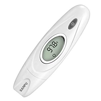 SANPU Ear and Forehead Thermometer Accurate Measurement Temperature,Used for Anybody, for Baby, for Children and for Adults
