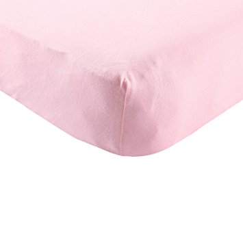 Touched by Nature Organic Cotton Fitted Crib Sheet, Pink