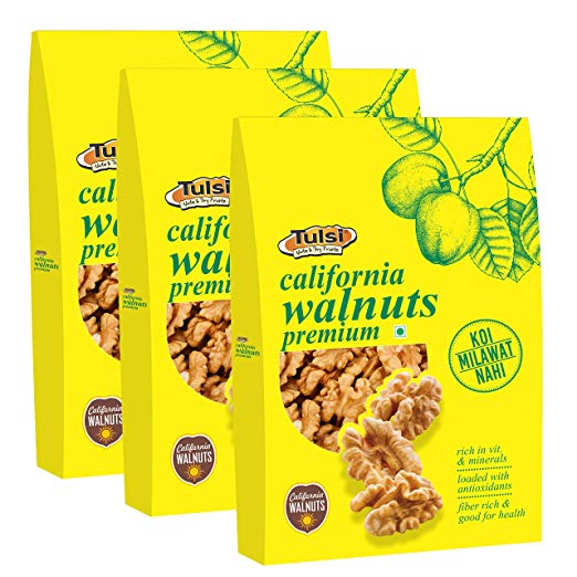 Tulsi California Walnuts Premium, 200g (Pack of 3)