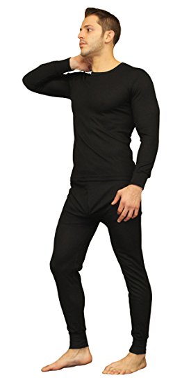 Men's Ultra Soft Thermal Underwear Long Johns Set with Fleece Lined