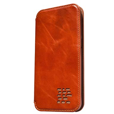 Ed Hicks Samsung Galaxy S8 Real Leather Case. Slim, Thin & Stylish Genuine Nappa Leather with Our “Double Shield” Protective Design in Vintage Cognac Brown. The Roma. TIME Limited Launch Offer