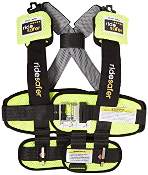 Ride Safer Delight Travel Vest, Large Yellow – Includes Tether and Neck Pillow