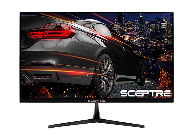 Sceptre E255B-1658A 24.5" 165Hz 144Hz 1ms Gaming LED Monitor 2X HDMI 1x DP(DisplayPort), Metal Black 2019