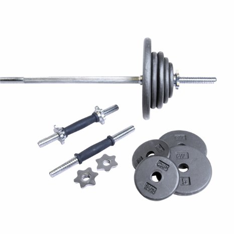 CAP Barbell Regular Grey 110-Pound Weight Set