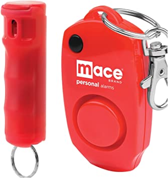 Mace Brand Ultimate Protection Package Featuring Keyguard Pepper Spray 130dB Personal Alarm with Key Ring/Bag Clip (Ultimate Protection Package)