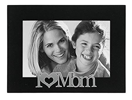 Malden International Designs I love Mom Expressions Picture Frame, 4x6, Black