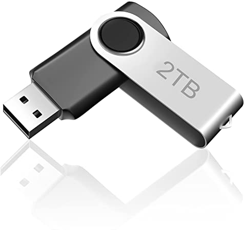 LUNANI 2048GB 3.0 Flash Drive Extremely Large Capacity High Speed Flash Memory Stick USB 2TB for PC, Portable Lightweight Thumb Drives Silver