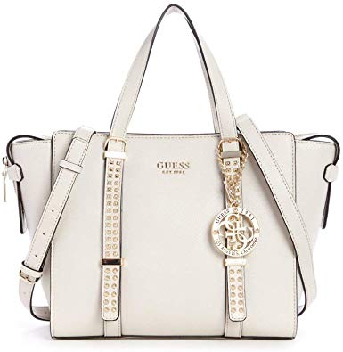 GUESS Women's Eileen Small Status Satchel Stone One Size