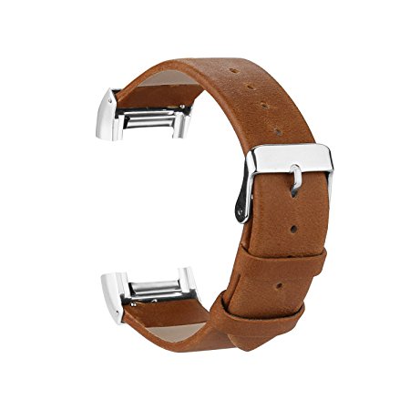 For Fitbit Charge 2 Bands, Genuine Leather Replacement Bands for Fitbit Charge 2