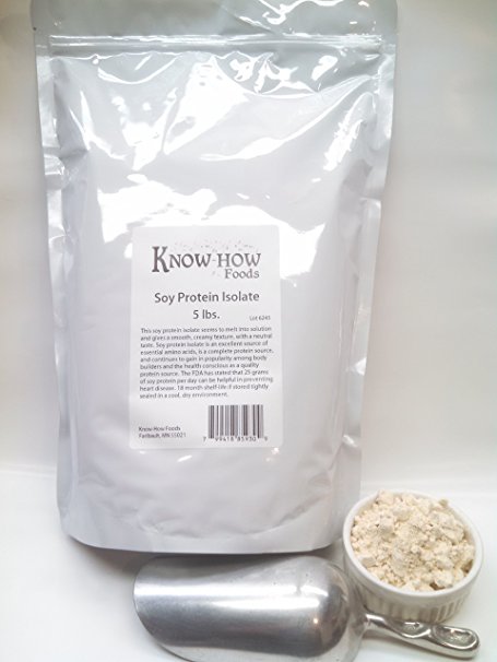 100% Pure Soy Protein Isolate - 5 lbs.