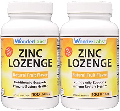 Zinc Lozenges - Fruit Flavored Support a Healthy Immune System -200 Lozenges