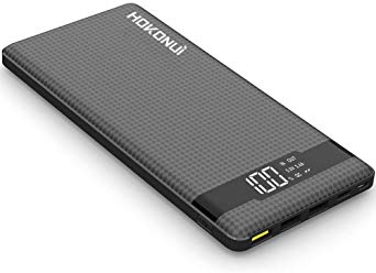 Hokonui Portable Charger Power Bank, 20000mAh External Battery Packs Quick Charge QC3.0 with 3 Inputs & 3 Outputs Compatible for iPhone, Samsung Galaxy S9 Plus/S9/S8 Plus/S8, iPad