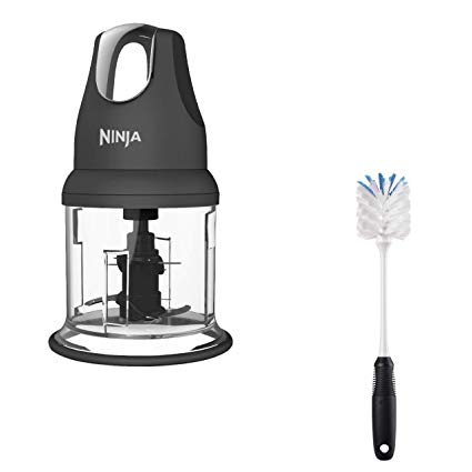 Ninja Food Chopper Express Chop Limited Edition & Bottle Brush Bundle