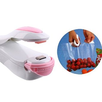 Heat Sealer Capper Family Mini Sealing Machine Food Saver for Plastic Bags Package Creates Airtight Containers Kitchen Reseals Mylar and Cereal Bags for Airtight Seal Make Food Fresh