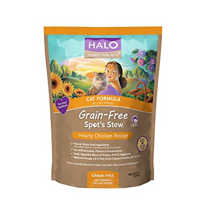 Halo Spot's Stew Cat Formula Grain-Free Hearty Chicken recipe
