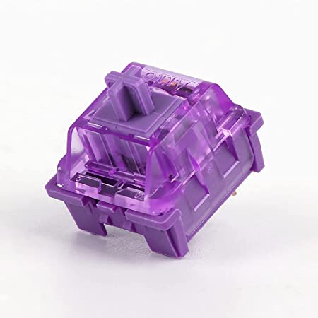 EPOMAKER AKKO CS Lavender Purple Tactile Switch, 53gf, 3 Pin Switch, 45 Pieces (AKKO Lavender Purple)