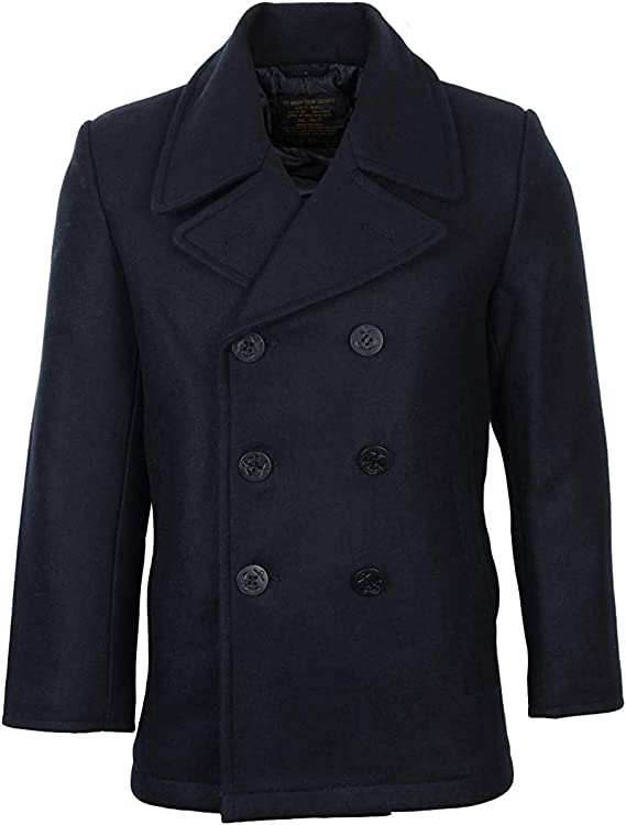 Mil-Tec Men's Us Navy Pea Coat Tuch Jacket