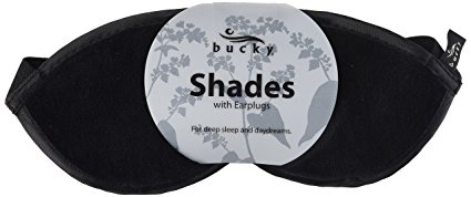 Bucky Eye Shades with Earplugs,Black