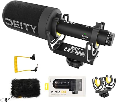 Deity V-Mic D4 Directional Shotgun Microphone Condenser Recording Microphone for DSLR IpadOS Computers Smartphones