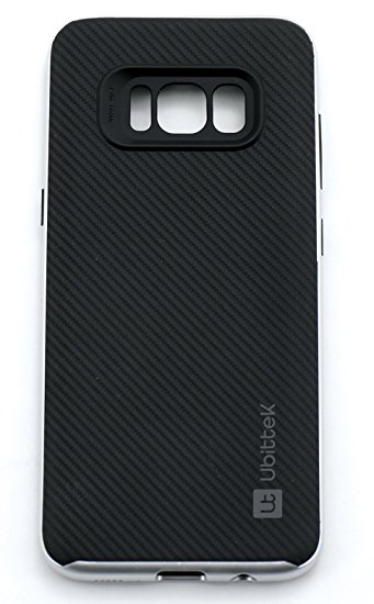 Ubittek Armor Attractive Appearance Shockproof phone case for Samsung galaxy S8 (Black/silver)