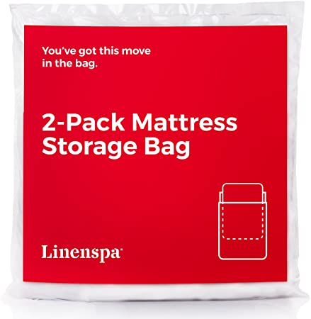 LINENSPA 2-Pack Mattress Bag for Moving and Storage for King/California King Mattresses and Box Springs