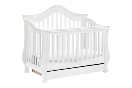 Million Dollar Baby Ashbury 4-in-1 Convertible Crib with Toddler Rail, White