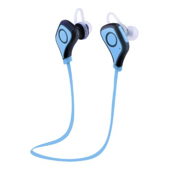 Barsone® Bluetooth 4.0 Wireless Sport Headphones Sweatproof Running Gym Bluetooth Stereo Earbuds Earphones Car Hands-free Headsets for iPhone 6 6 plus 5S Galaxy S6 S5 iOS android Smartphones (Blue)