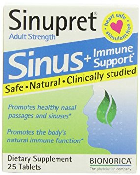 Sinupret Herbal Supplement, 25 Count