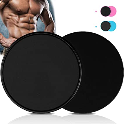 Tripsky Exercise Core Sliders, 2 Pack Sport Dual Sided Gliding Discs Use on All Surfaces,Abdominal Exercise Equipment,Home Fitness Equipment, Perfect for Abdominal&Core Workouts