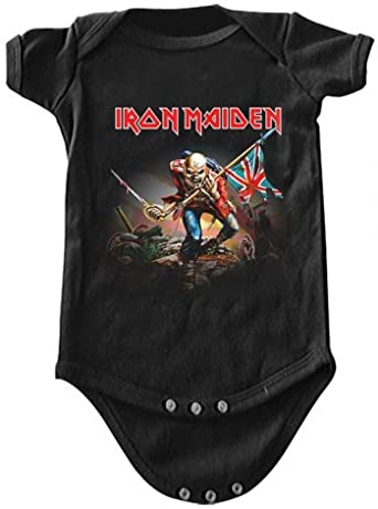 ill Rock Merch Iron Maiden The Trooper Baby Romper T-Shirt