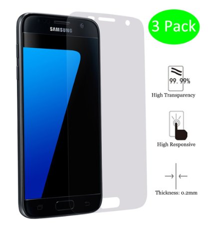 Galaxy S7 Screen Protector Anti-Explosion Full Coverage HD Clear Film for Sangxung S7 (3 Pack)