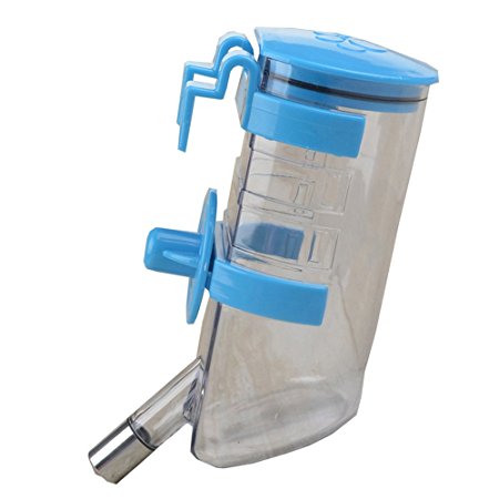 Hanging Automatic Pet Water Feeders IN HAND No-Drip Small Pet Water Bottle 400ml, 13.5oz BPA Free Dog Water Bottle