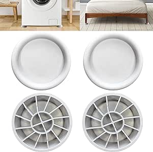 PentaUSA Anti Vibration Pads for Washing Machine - Reduces Vibration Washer and Dryer Noise, Stops Moving, Shaking, Walking, Skidding, Fit All Machines - 4 Pcs (White)