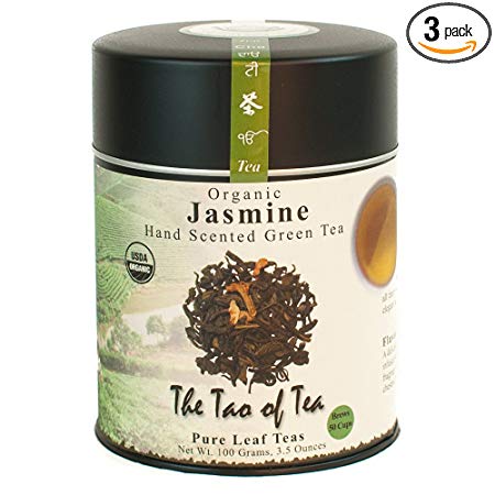 The Tao of Tea, Jasmine Green Tea, Loose Leaf, 3.5-Ounce Tins (Pack of 3)
