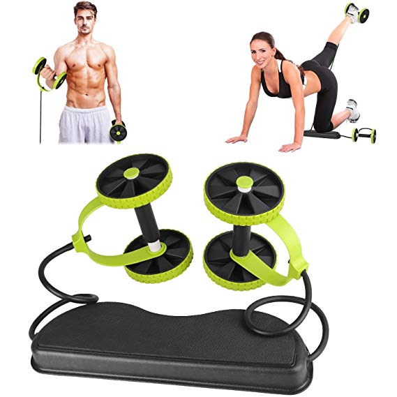 Abdominal Wheel Out With DUal Tension - sculpt your body with this abdominal trainer