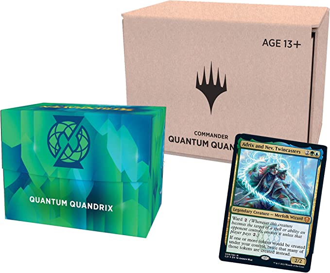 Magic The Gathering Strixhaven Commander Deck – Quantum Quandrix (Blue-Green) | Minimal Packaging Version