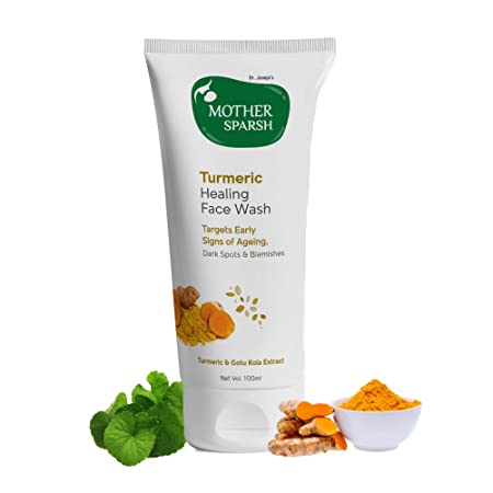 Mother Sparsh Turmeric Healing Face Wash, 100 ml