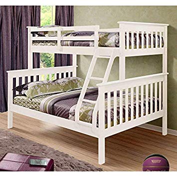 Donco Kids Mission Bunk Bed Twin/Full White