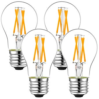 Dimmable 40W A15 led Bulb e26 Ceiling Fan Light Bulbs 2700K Vintage led Edison Bulb 40W Appliance Bulb AC120V Refrigerator Light Bulb 4Pack